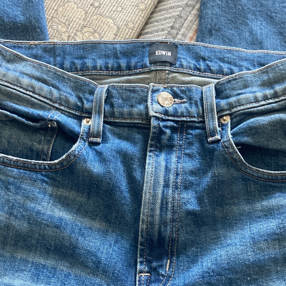 Edwin Mid-Blue Straight Jeans